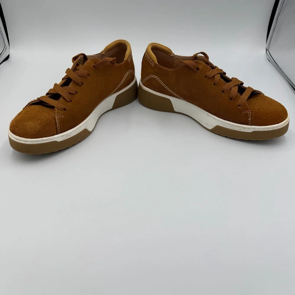 Geox Respira Brown Suede Lace-Up Sneakers – Size 35 (US 5)